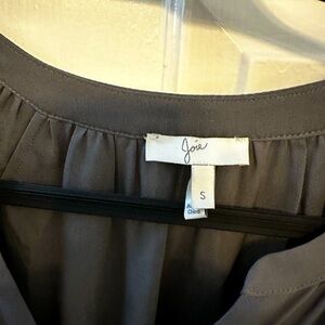 Joie Slate Gray Silk Blouse